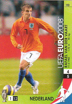 Rafael van der Vaart Netherlands Panini Euro 2008 Card Game #110